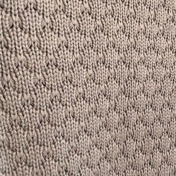 Calvin Klein Chunky Knit Cardigan Sweater Gray Cotton Zip Front Soft M - Picture 9 of 9